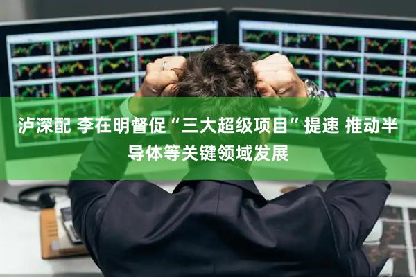 泸深配 李在明督促“三大超级项目”提速 推动半导体等关键领域发展